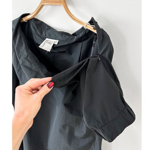 Finley Skipper Black Folded Neck Shift Dress medium - Picture 8 of 9